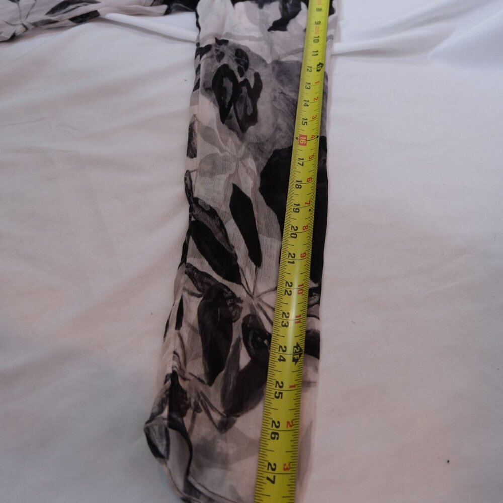 ALLSAINTS Ria Jackie Monochrome Floral Maxi Dress Size 8 - Picture 10 of 10